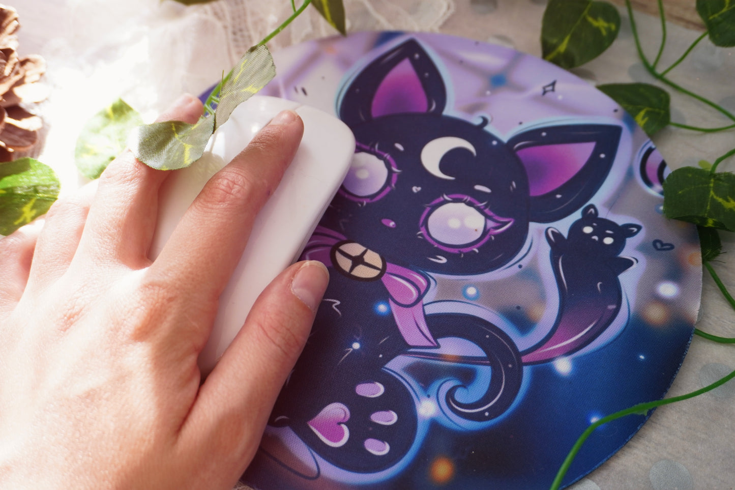 Tapis de souris Cat Moon