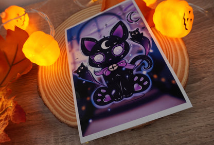 Print Cat Moon