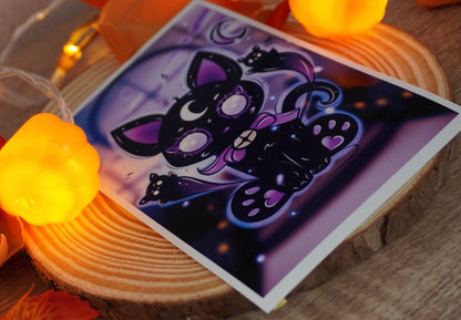 Print Cat Moon