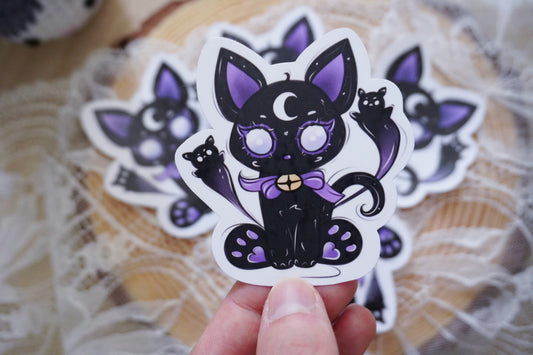 Sticker Cat Moon