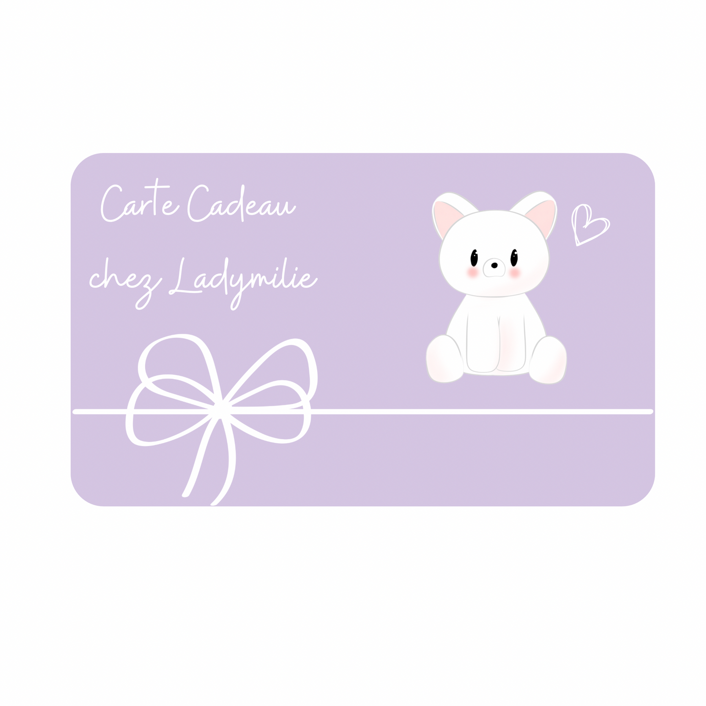 Carte Cadeau Ladymilie