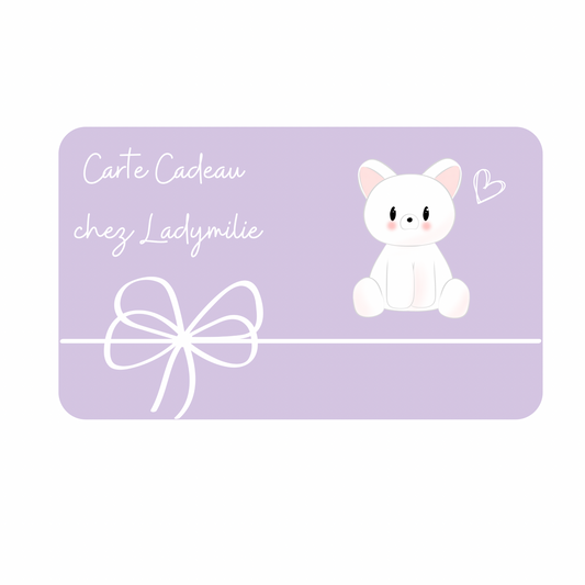 Carte Cadeau Ladymilie